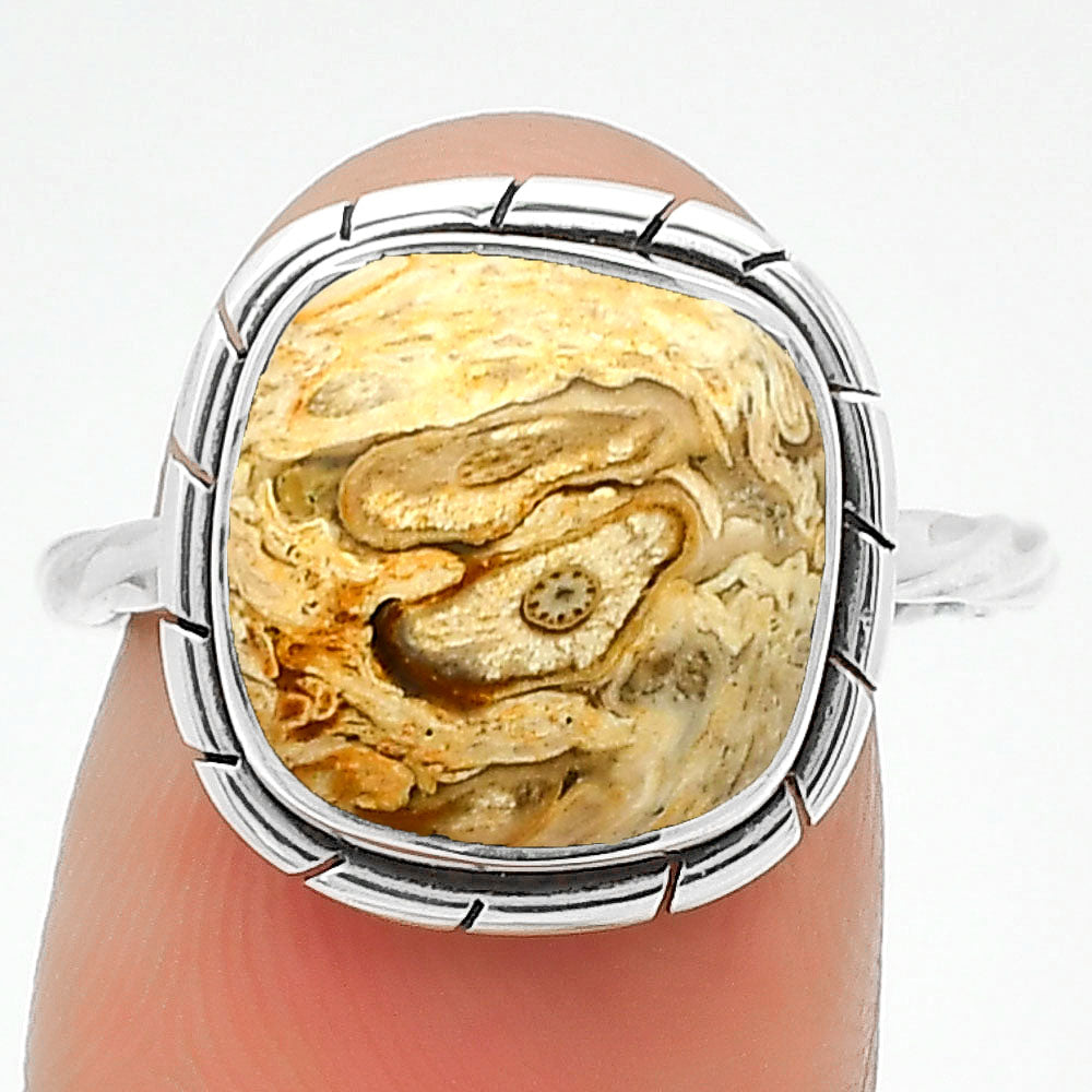 Natural Rock Calcy Ring size-7 R-1011 SDR188942