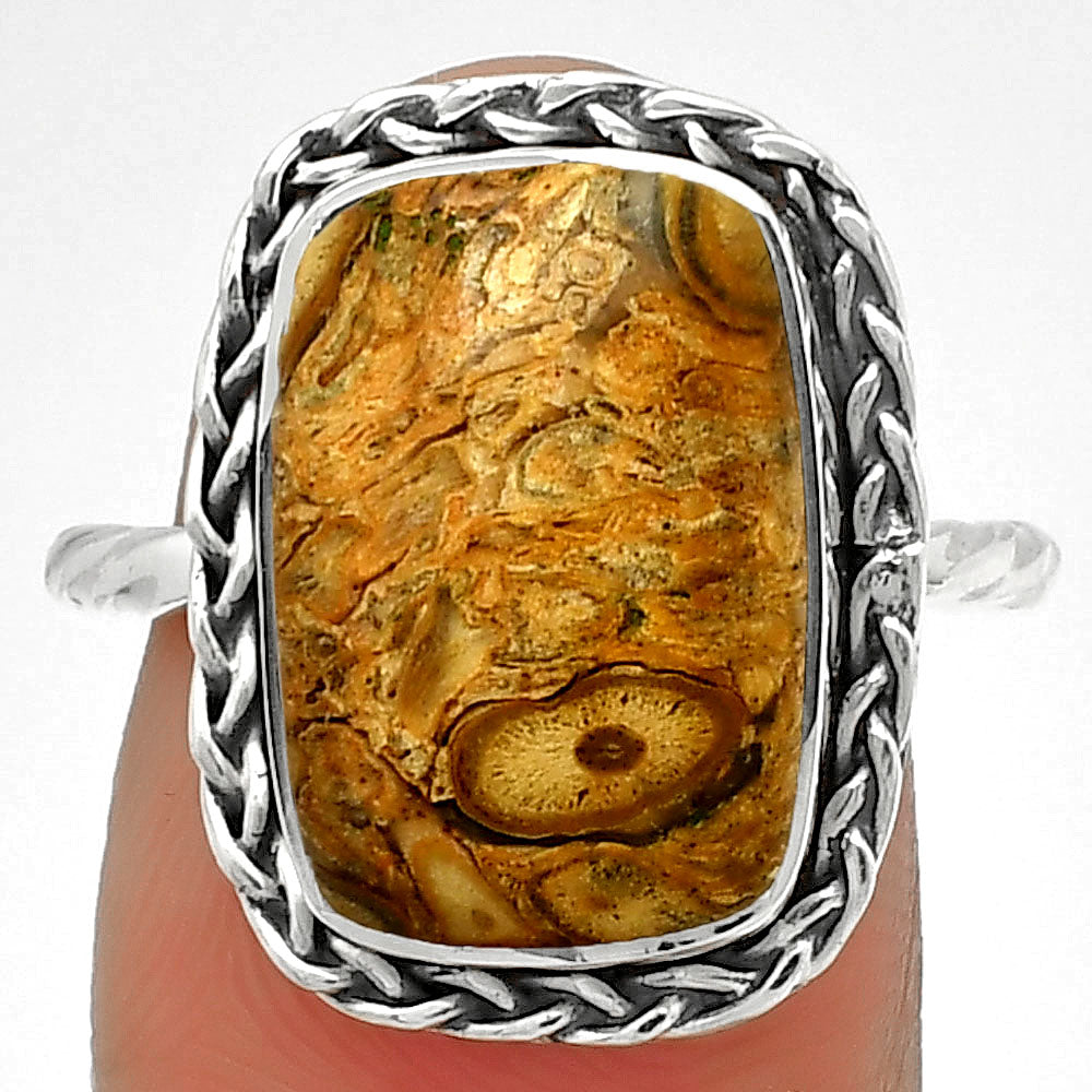 Natural Rock Calcy Ring size-7 R-1142 SDR189053