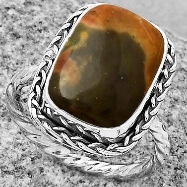 Natural Outback Jasper Ring size-8 R-1142 SDR189077
