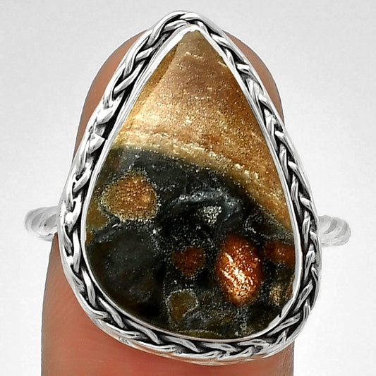 Natural Tabu Jasper Ring size-8.5 R-1142 SDR189079