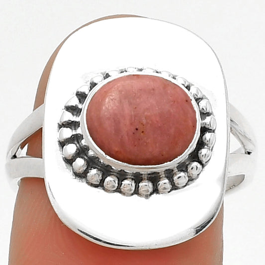 Natural Pink Tulip Quartz Ring size-8 R-1458 SDR189125