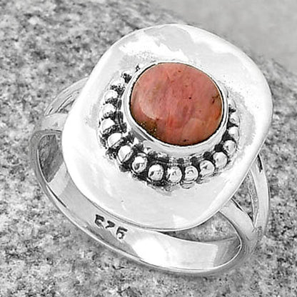 Natural Pink Tulip Quartz Ring size-7 R-1458 SDR189127