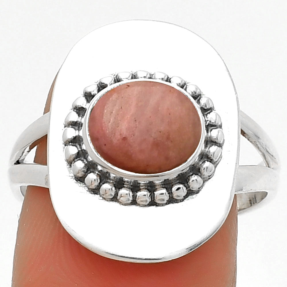 Natural Pink Tulip Quartz Ring size-8.5 R-1458 SDR189132