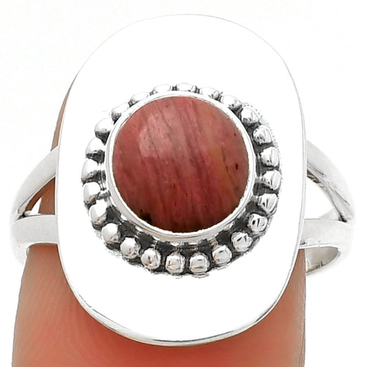 Natural Pink Tulip Quartz Ring size-8 R-1458 SDR189137