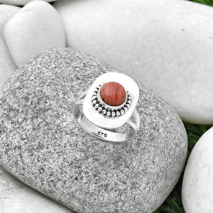 Natural Pink Tulip Quartz Ring size-8 R-1458 SDR189137
