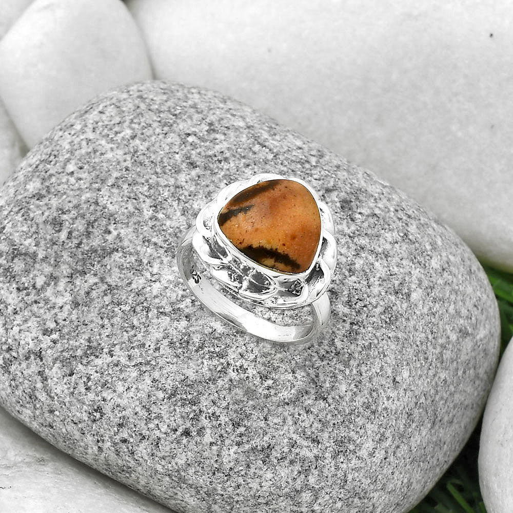 Natural Outback Jasper Ring size-6 R-1083 SDR189222