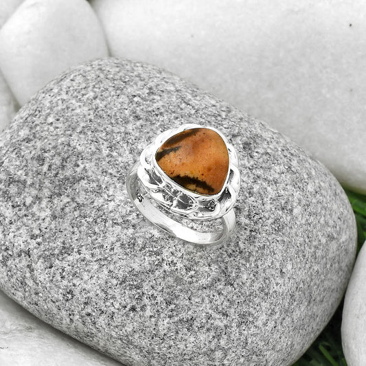 Natural Outback Jasper Ring size-6 R-1083 SDR189222