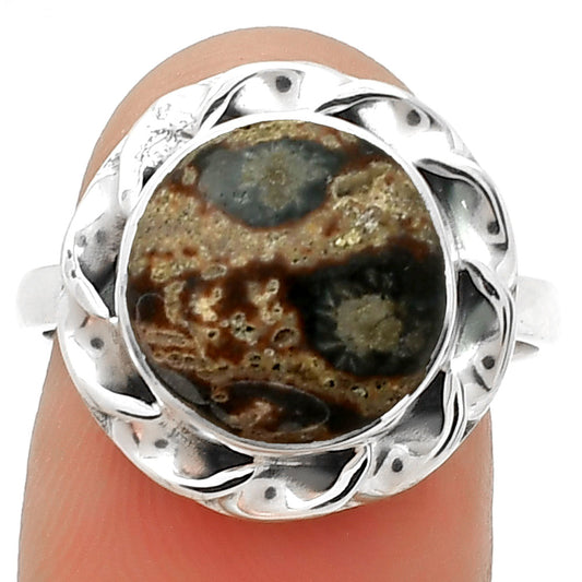Natural Viper Skin Jasper Ring size-8 R-1083 SDR189260