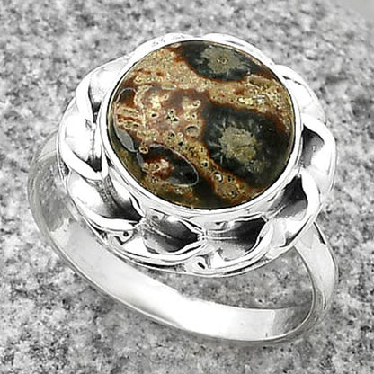 Natural Viper Skin Jasper Ring size-8 R-1083 SDR189260