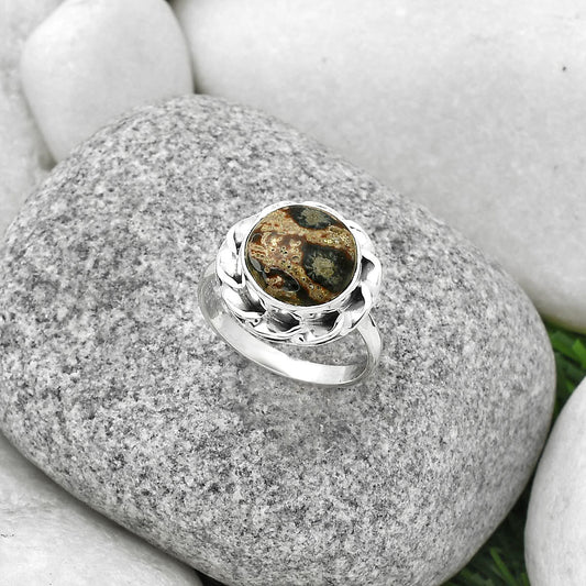 Natural Viper Skin Jasper Ring size-8 R-1083 SDR189260