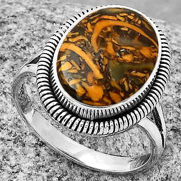 Coquina Fossil Jasper - India Ring size-7.5 R-1208 SDR189339