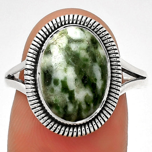 Natural Dioptase Ring size-9 R-1208 SDR189366