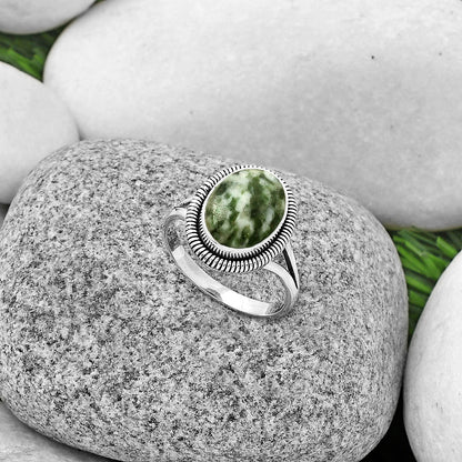 Natural Dioptase Ring size-9 R-1208 SDR189366