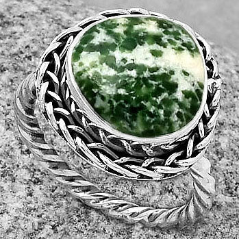 Natural Dioptase Ring size-7 R-1142 SDR189448