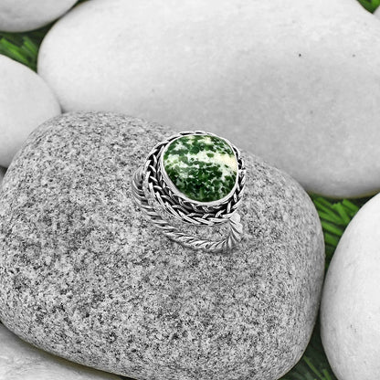 Natural Dioptase Ring size-7 R-1142 SDR189448