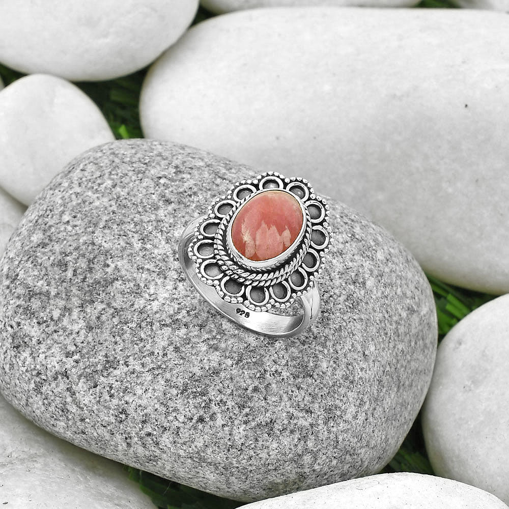 Natural Rhodochrosite Argentina Ring size-8 R-1256 SDR189658