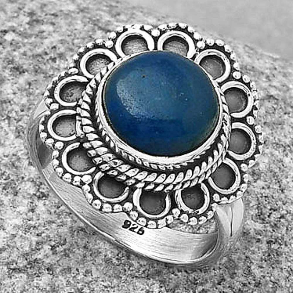 Natural Blue Quartz Ring size-7 R-1256 SDR189661
