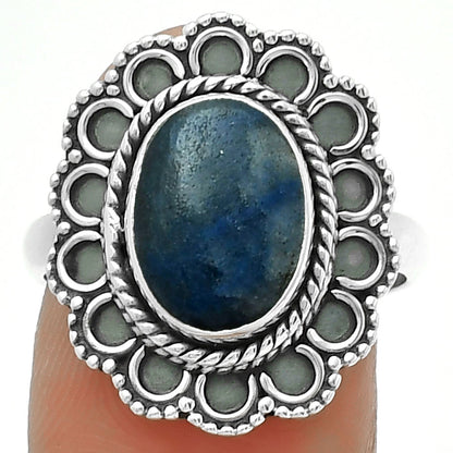 Natural Blue Quartz Ring size-8 R-1256 SDR189685