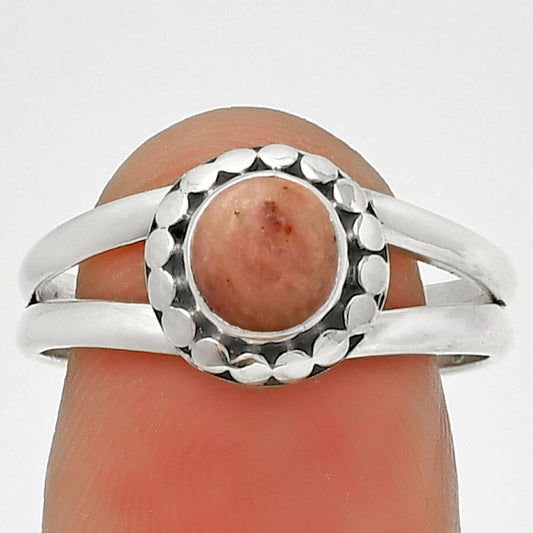 Natural Pink Tulip Quartz Ring size-8.5 R-1071 SDR189794