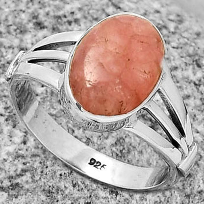Natural Rhodochrosite Argentina Ring size-7.5 R-1535 SDR189937