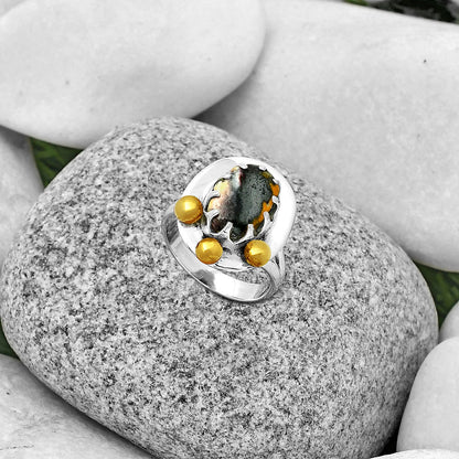 Two Tone - Indian Blanket Jasper Ring size-6 R-1503 SDR189992