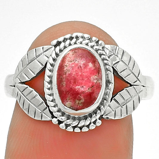 Natural Pink Thulite - Norway Ring size-8.5 R-1387 SDR190076
