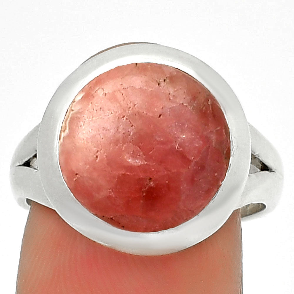 Natural Rhodochrosite Argentina Ring size-8 R-1005 SDR190215