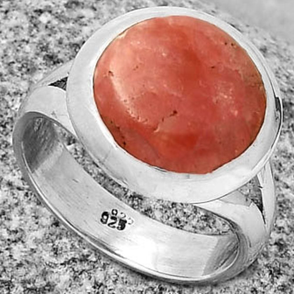 Natural Rhodochrosite Argentina Ring size-8 R-1005 SDR190215
