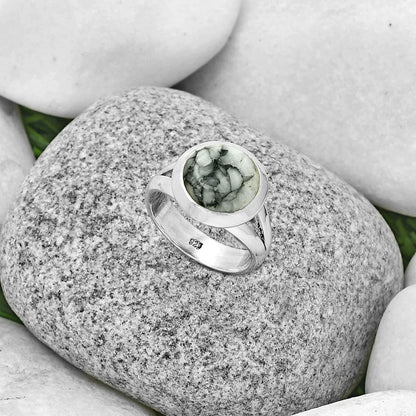 Natural Pinolith Stone Ring size-7 R-1005 SDR190237