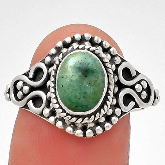 Natural Larsonite Jasper Ring size-8 R-1345 SDR190288