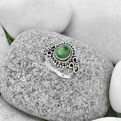 Natural Larsonite Jasper Ring size-8 R-1345 SDR190288