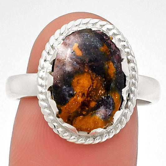 Natural Indian Blanket Jasper Ring size-8.5 R-1474 SDR190359
