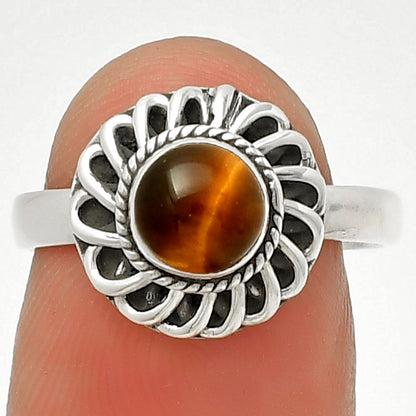 Natural Tiger Eye - Africa Ring size-7 R-1596 SDR190451