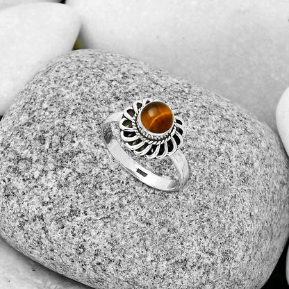 Natural Tiger Eye - Africa Ring size-7 R-1596 SDR190451