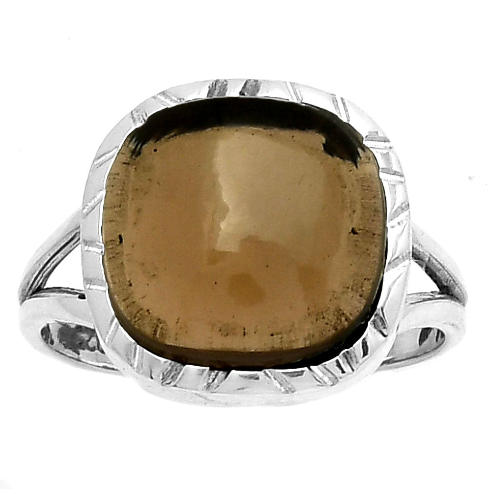 Natural Smoky Quartz - Brazil Ring size-8 R-1074 SDR190535