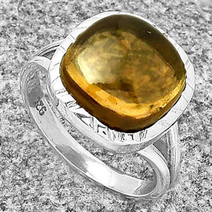 Natural Smoky Quartz - Brazil Ring size-8 R-1074 SDR190535