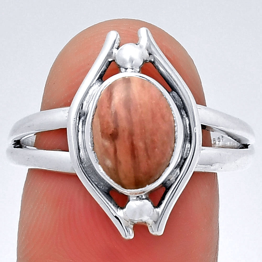 Natural Pink Tulip Quartz Ring size-9 R-1663 SDR190756