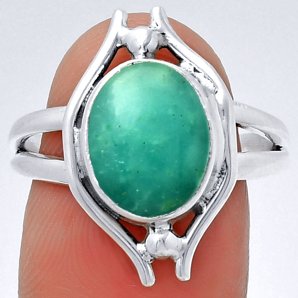 Natural Paraiba Amazonite Ring size-9 R-1663 SDR190766