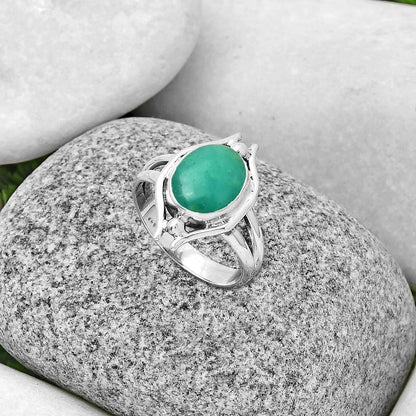 Natural Paraiba Amazonite Ring size-9 R-1663 SDR190766