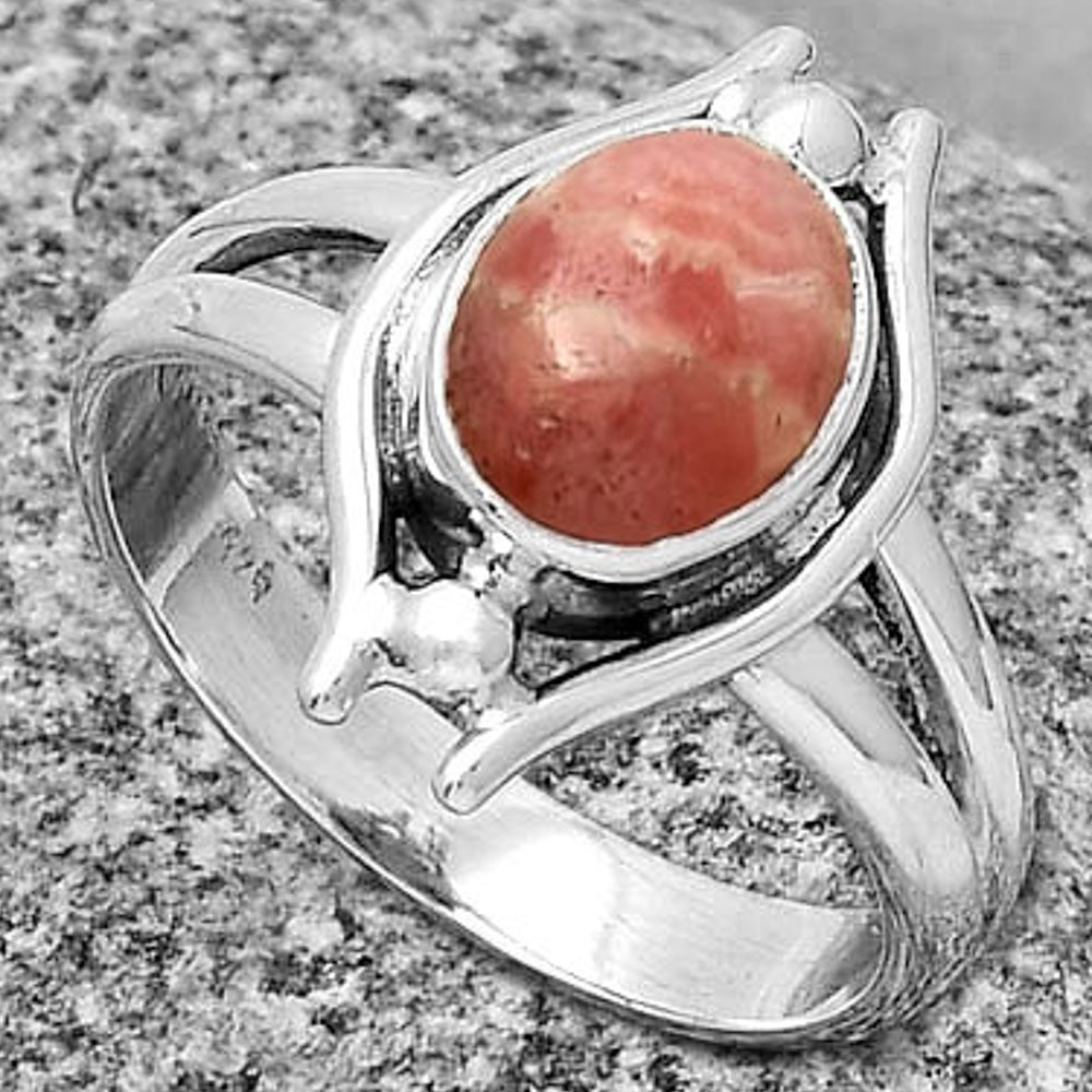 Natural Rhodochrosite Argentina Ring size-8 R-1663 SDR190768