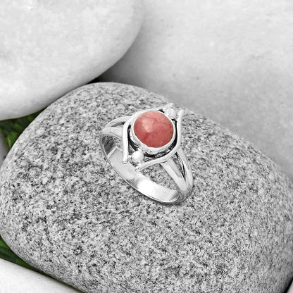 Natural Rhodochrosite Argentina Ring size-8 R-1663 SDR190770