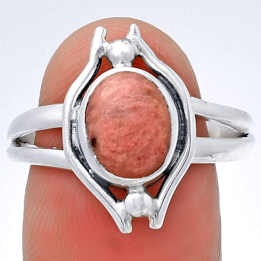 Natural Pink Tulip Quartz Ring size-9 R-1663 SDR190773
