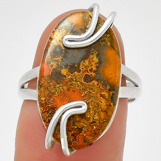 Natural Rare Cady Mountain Agate Ring size-7.5 R-1502 SDR190950