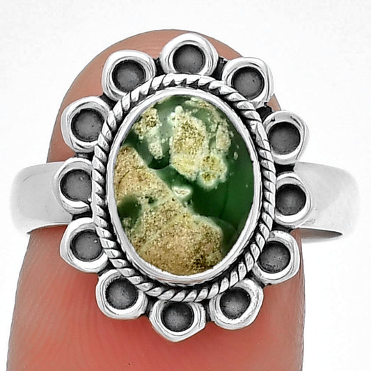 Natural Utah Variscite Ring size-8 R-1256 SDR191146