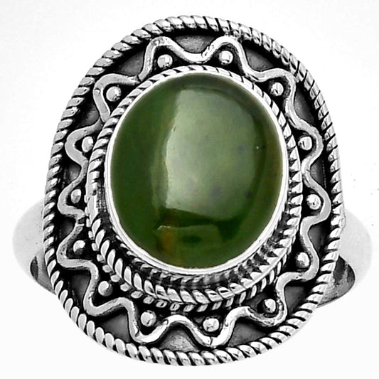 Natural Chrome Chalcedony Ring size-9 R-1501 SDR191221