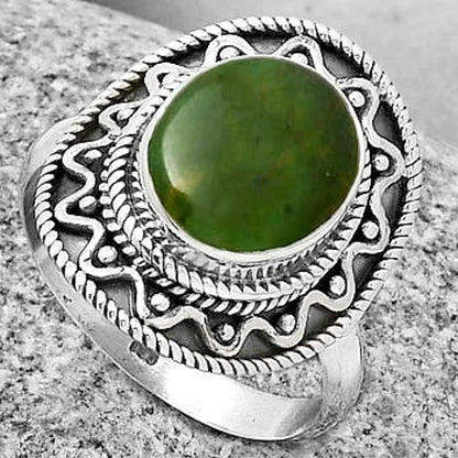 Natural Chrome Chalcedony Ring size-9 R-1501 SDR191221