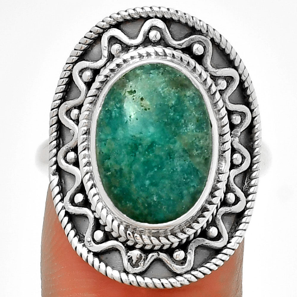 Natural Paraiba Amazonite Ring size-7.5 R-1501 SDR191249