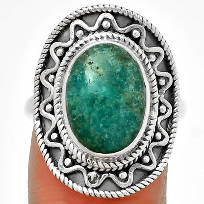 Natural Paraiba Amazonite Ring size-7.5 R-1501 SDR191249