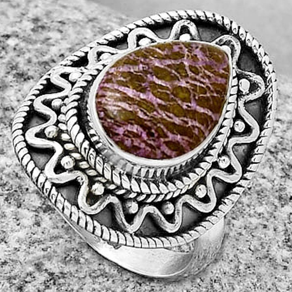 Natural Purpurite - South Africa Ring size-6 R-1501 SDR191254