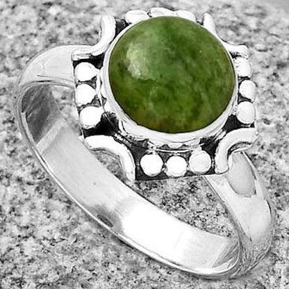 Natural Larsonite Jasper Ring size-8.5 R-1071 SDR191331